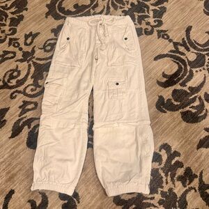 Free People White Cargo Utility Pant Size XS